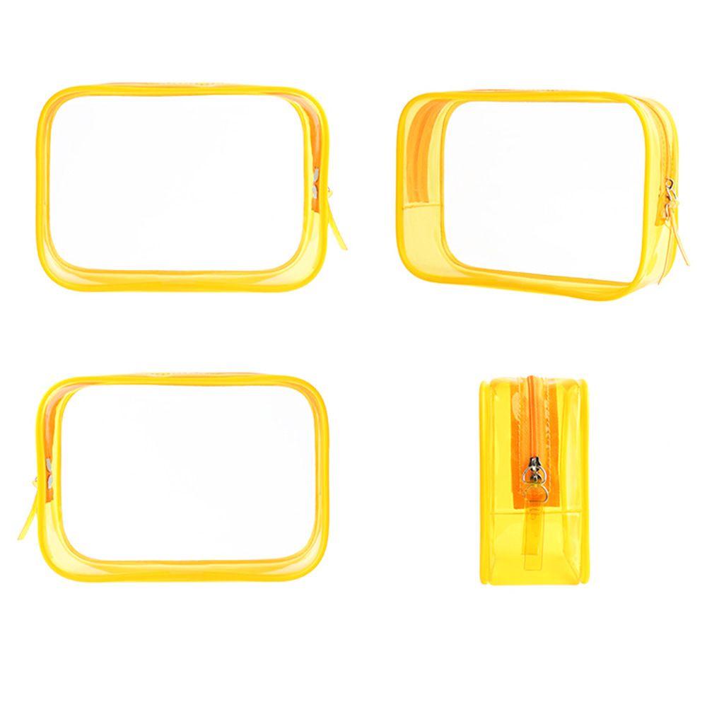 Set 2 Túi PVC Trong Suốt Đựng Mỹ Phẩm Chống Thấm Nước Tiện Dụng