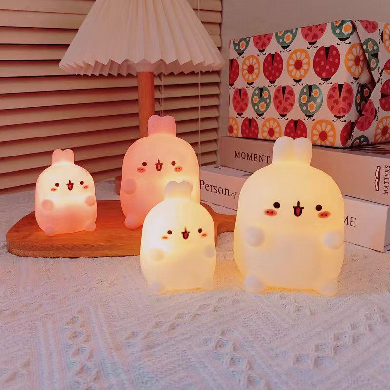 Đèn Ngủ LED Mini Hình Chú Thỏ Dễ Thương Dùng Trang Trí