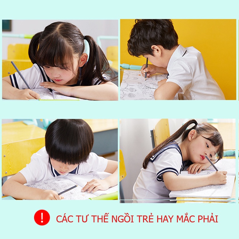 Giá đỡ ngực chống gù lưng cận thị, chống cằm chống cong vẹo cột sống,dụng cụ chống cận thị, chống cằm cho bé - Thanh Yến