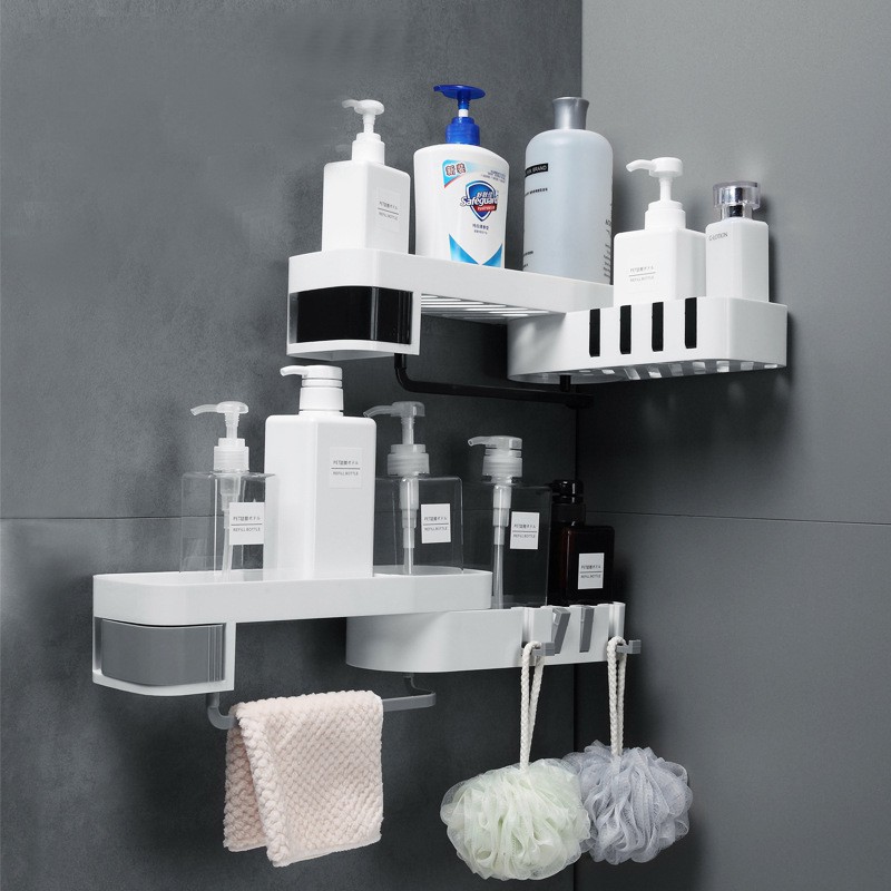 OUSUWO Kitchen rack multi-function bathroom corner storage