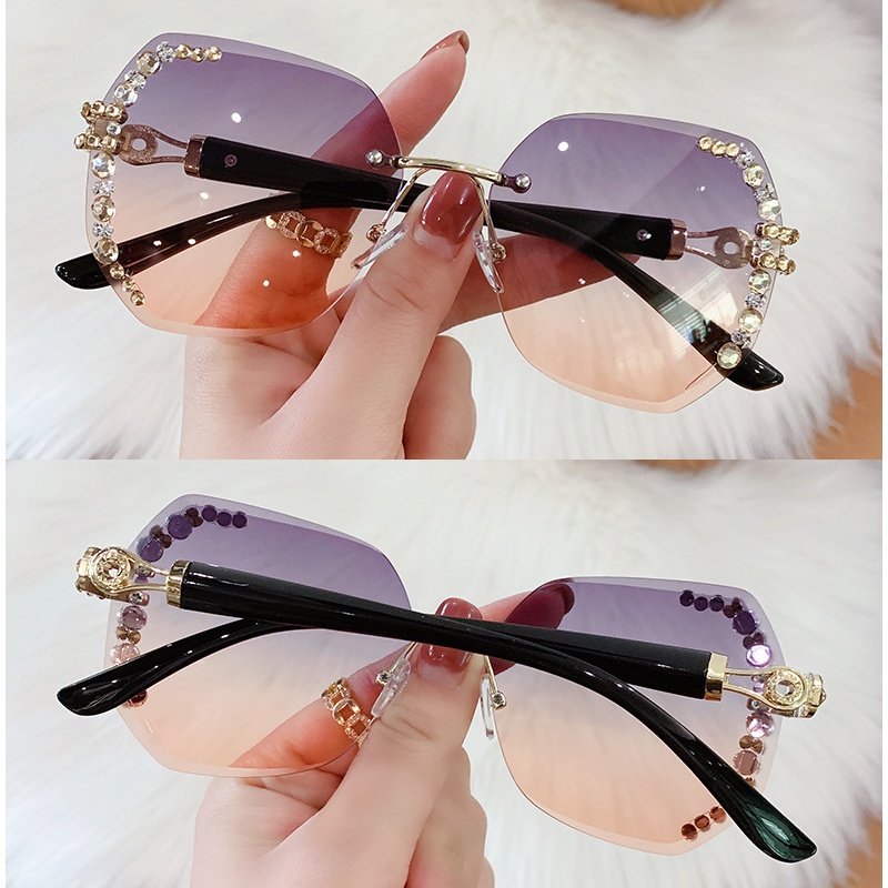 Kính Mát Nữ Không Gọng Chống Tia UV Sự Bảo Vệ