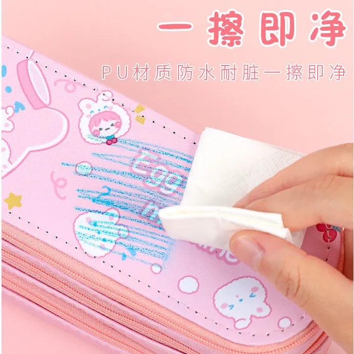 Túi Đựng Bút Bằng Vải Bạt Sức Chứa Lớn Nhiều Màu Đơn Giản Cho Bút Đánh Dấu ULMM
