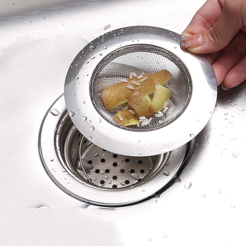Nắp Chặn Lọc Rác Bằng Thép Không Gỉ Dành Cho Bồn Rửa Chén/Phòng Tắm
