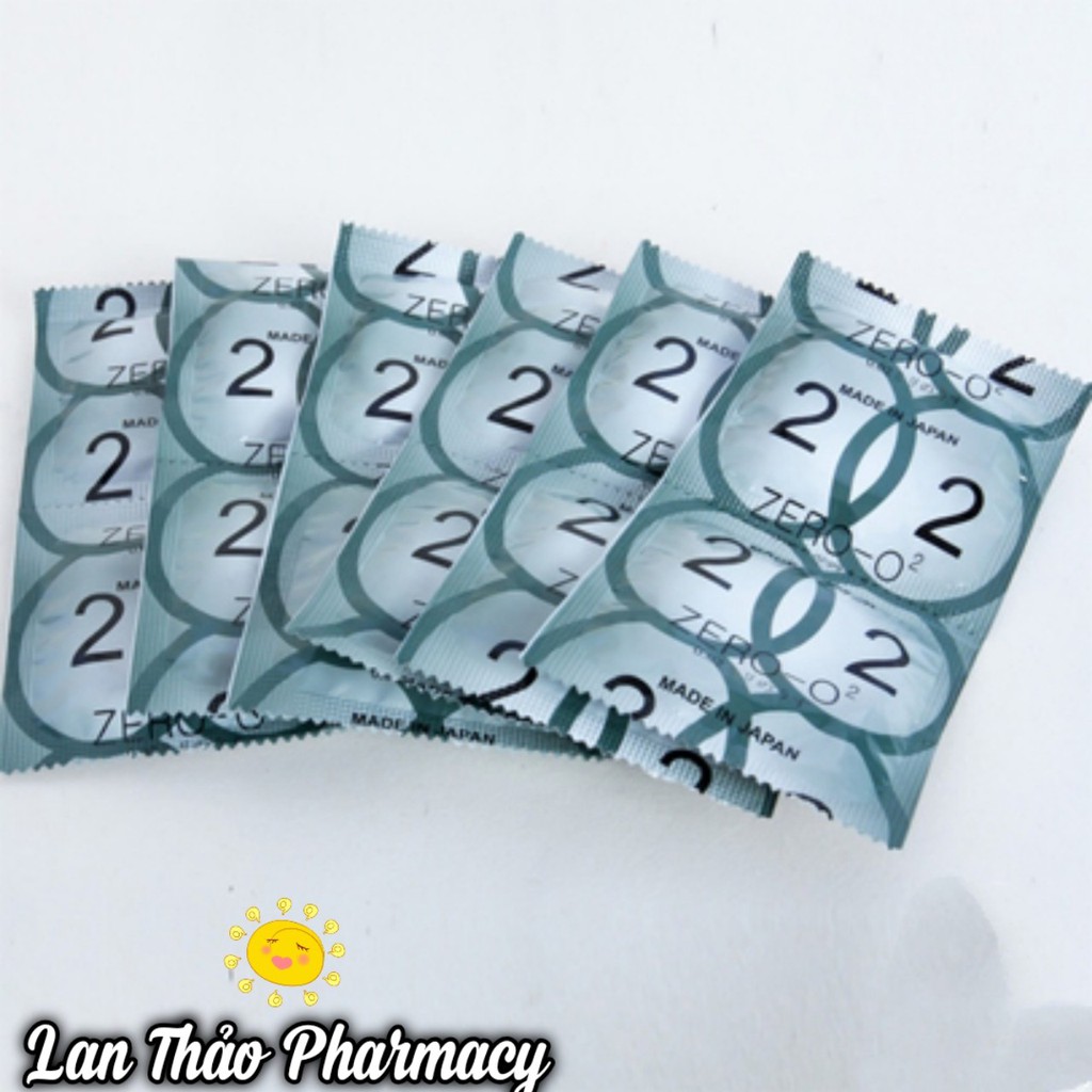 Bao Cao Su Nhật Zero O2 Siêu Mỏng Ôm Sát hộp 12 cái