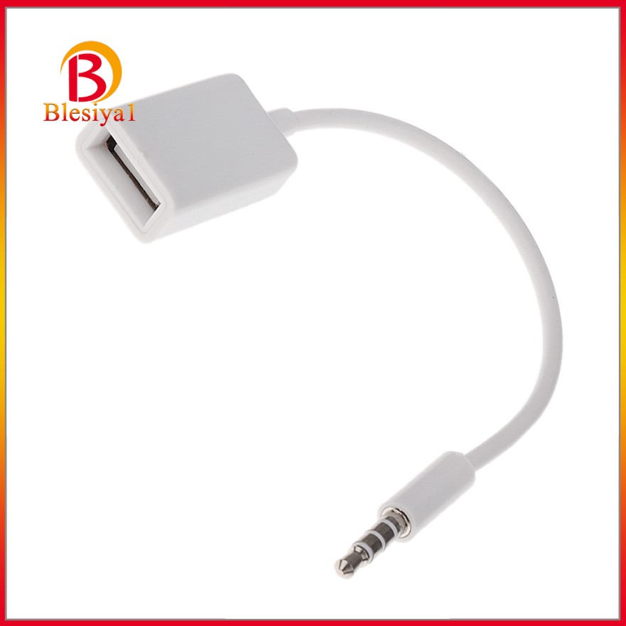 (Hàng Mới Về) Dây Cáp Chuyển Đổi Âm Thanh Đầu Cắm 3.5mm Sang Usb Female Đa Năng Dành Cho Ô Tô