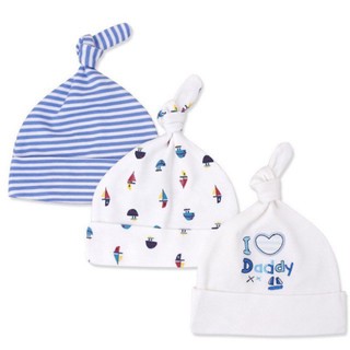 Set 3 mũ thắt nút siêu xinh cho bé sơ sinh