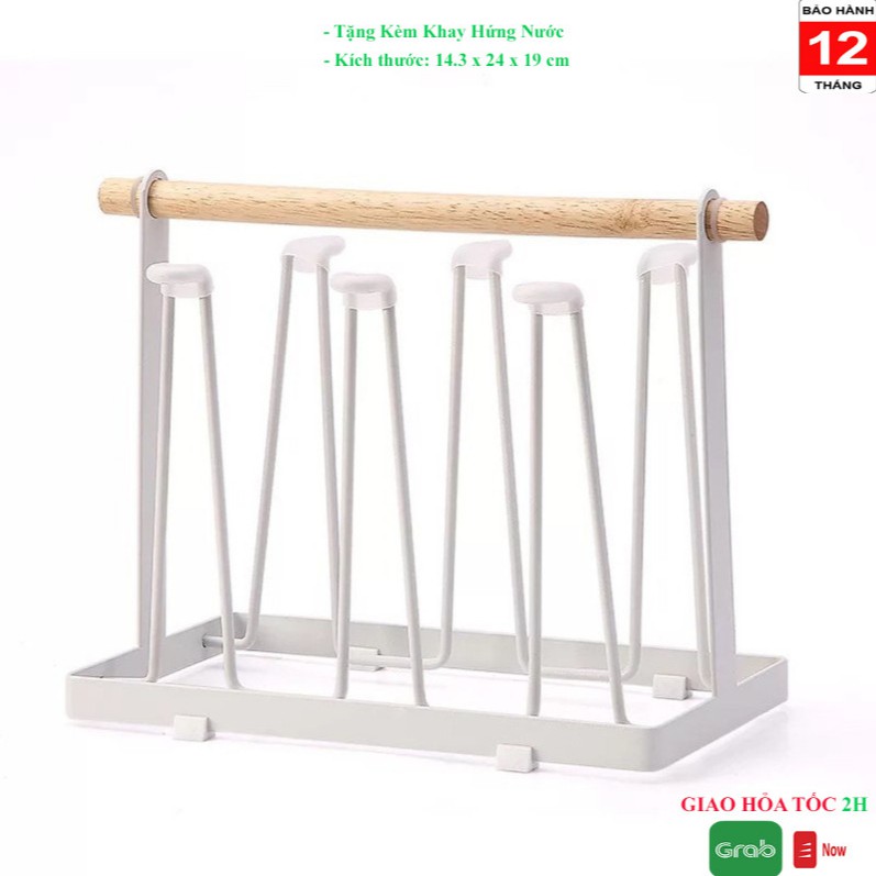 Khay Úp Ly, Giá Úp Cốc [Có Kèm Khay Hứng Nước]