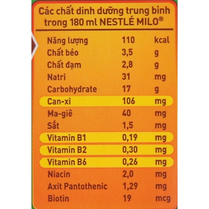 Lốc 4 hộp sữa MILO lúa mạch