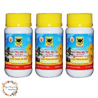 Set 3 hủ phân bón lá kích thích ra hoa đầu trâu mk 701 100gram