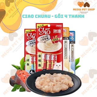CIAO Churu - Loại súp thưởng cho mèo gói 4ống - Thức ăn cho mèo giá sỉ