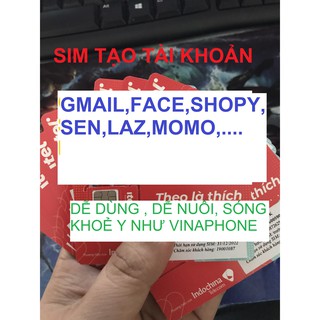 Sim Itelecom tạo Shope,Gmail,Fb,Zalo,Tiktok,Laz,Be.... Gia hạn lâu dài