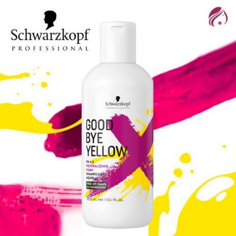 Dầu gội khử vàng Schwarzkopf Goodbye Yellow cho tóc trắng xám bạch kim 300ml (ĐỨC)- chai
