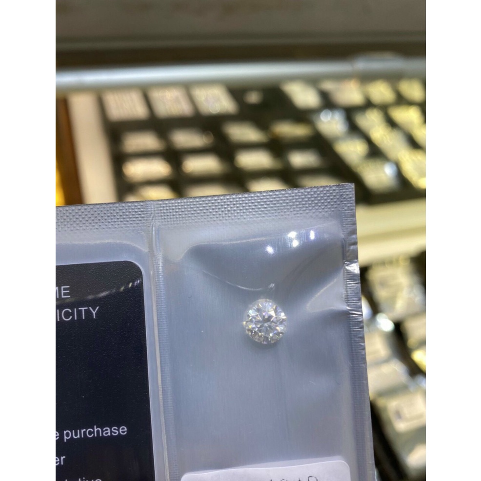 Đá Moissanite kim cương nhân tạo Full giấy GRA đầy đủ nhiều size (2li - 10li )5li4 6li3 | MiASJ Mi.A Trang sức bạc