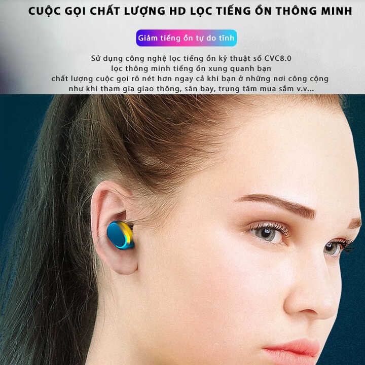 Tai nghe M8 LCD TWS Bluetooth 5.0 Kiềm Sạc Dự Phòng - NK