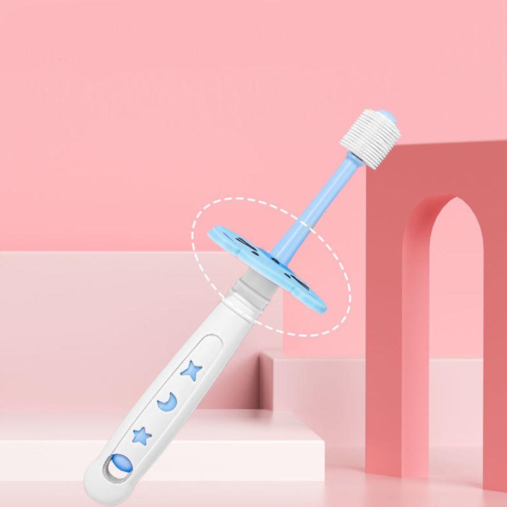 Bàn Chải Đánh Răng Nano Cấp Thực Phẩm Xoay 360 Độ Thoáng Khí An Toàn Dành Cho Trẻ