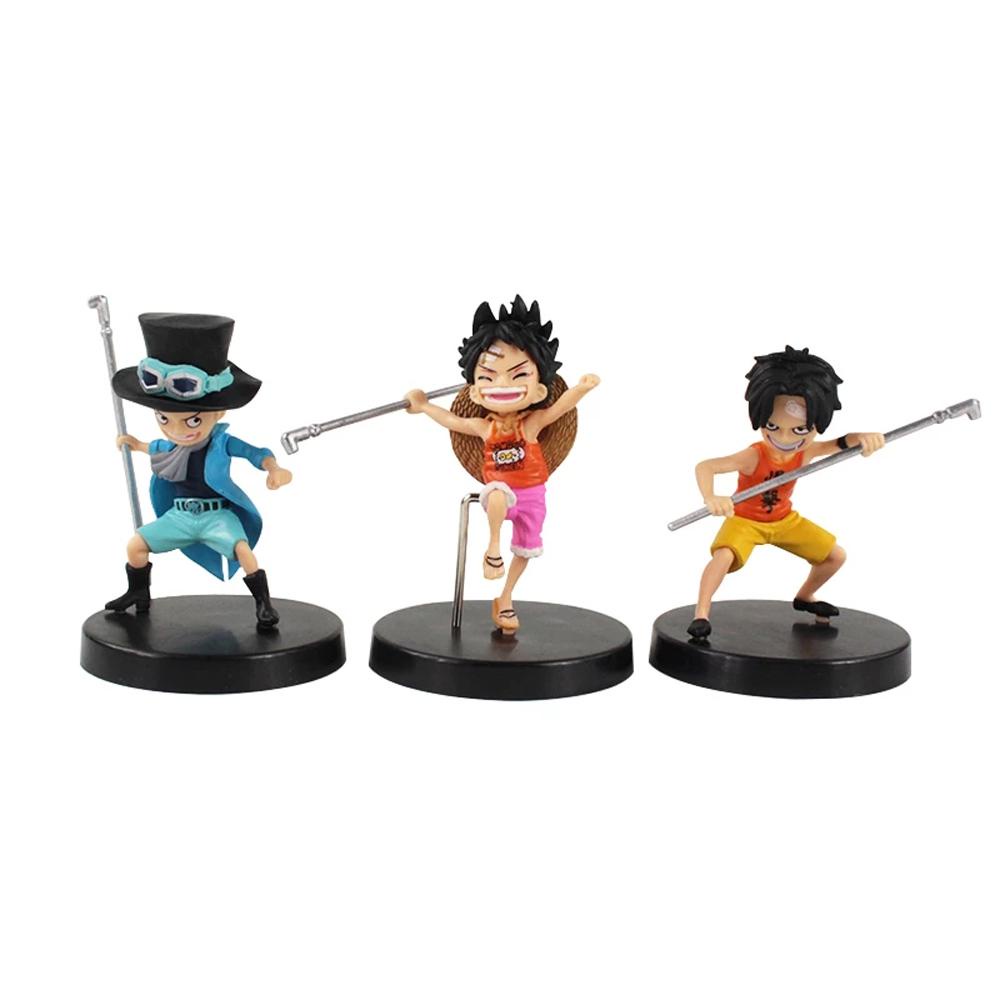 Mô Hình Đồ Chơi Nhân Vật Luffy Monkey D Luffy Ace 9-10cm