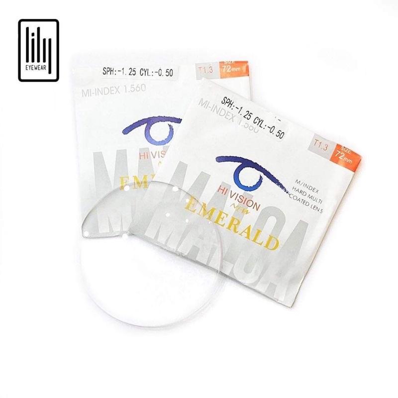 Tròng kính cận JOLIE EYEWEAR  từ 0-8 độ, loạn từ 0-2 độ, Tròng kính đi nắng đổi màu