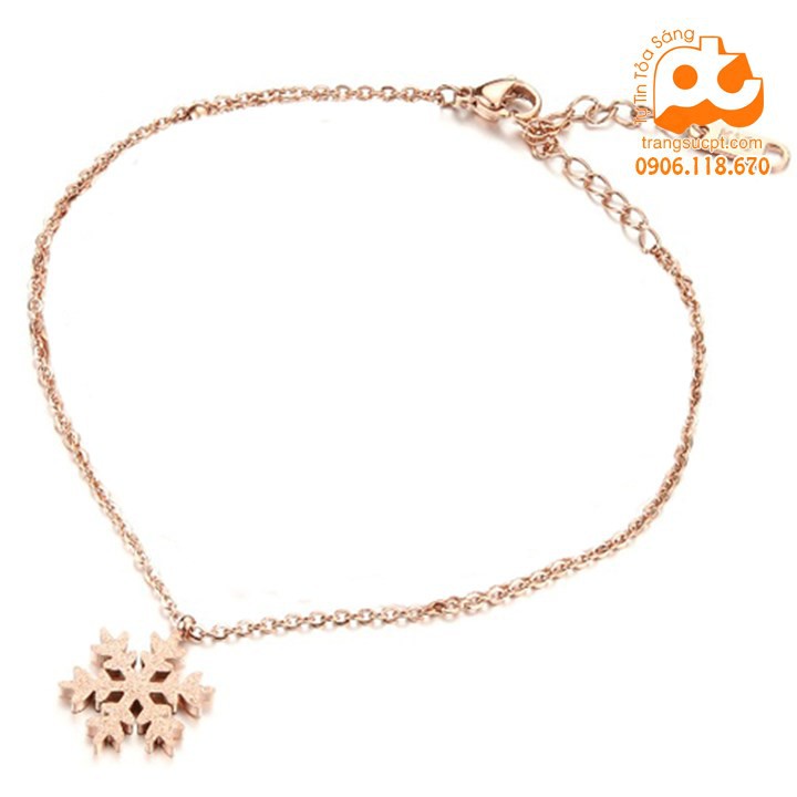 Lắc chân titan nữ giá rẻ nhất HCM không đen - TH_LC_47