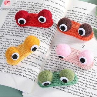 Kẹp Tóc Mái Đan Len Hình 2 Mắt 3D Cute