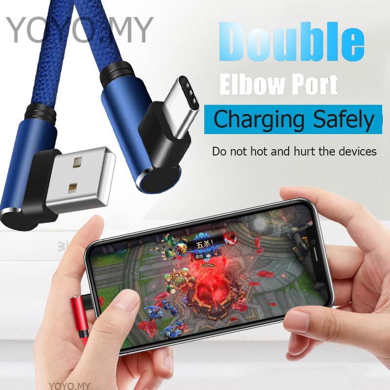 Dây cáp sạc dữ liệu USB loại C dài 1m Cho Xiaomi HUAWEI Samsung iPhone LG