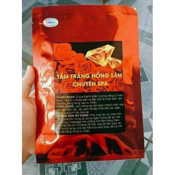 Tắm trắng hồng sâm