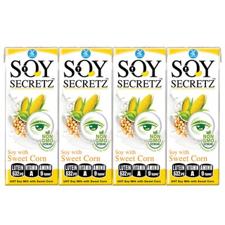 FS99K - COMBO LỐC 4 HỘP SỮA ĐẬU NÀNH SOY SECRETZ THÁI LAN 180ML/HỘP