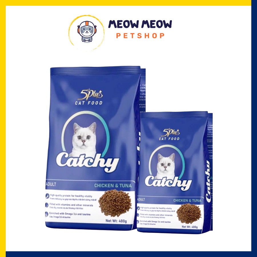 Hạt dinh dưỡng cho mèo Catchy | TÚI 400GR | Hạt cho mèo Catchy.