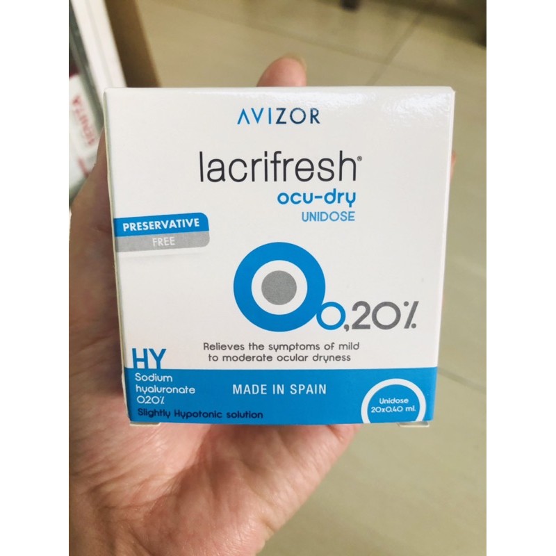 Dung dịch nhỏ mắt AVIZOR LACRIFRESH OCU-DRY 0.20% UNIDOSE | BigBuy360 - bigbuy360.vn
