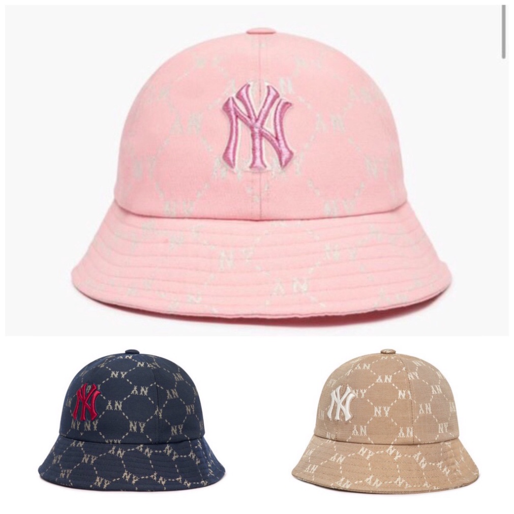 [HOT HOT] Mũ nón cho bé - Mũ vành bucket MLB hồng be xanh cho bé trai bé gái size 3-8tuổi