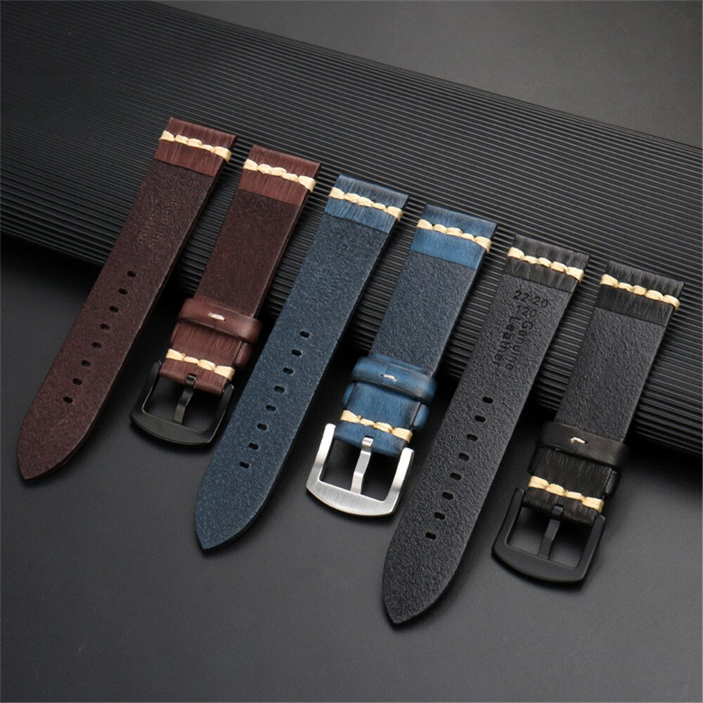 Dây đeo đồng hồ da thật 20mm 22mm 24mm dành cho Huawei Watch GT 3 2/2e/3 pro