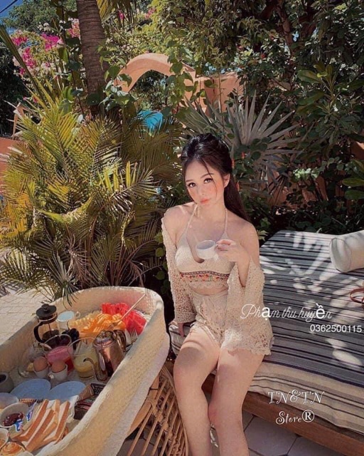 [Mã FAMAYWA2 giảm 10K đơn 50K] Set 3 Món Đi Biển☘️ Set Bikini Kèm Choàng Ren Siu Hót- Hàng QC | BigBuy360 - bigbuy360.vn