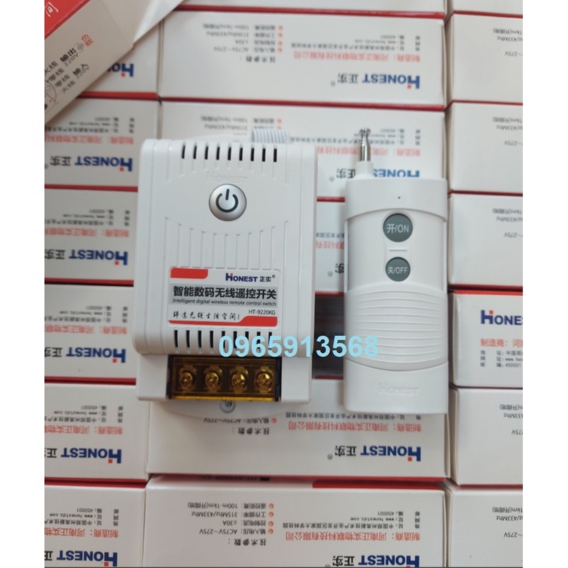 Combo 10 công tắc điều khiển từ xa công suất cao HT-9220KG - 40A / 1km có học lệnh