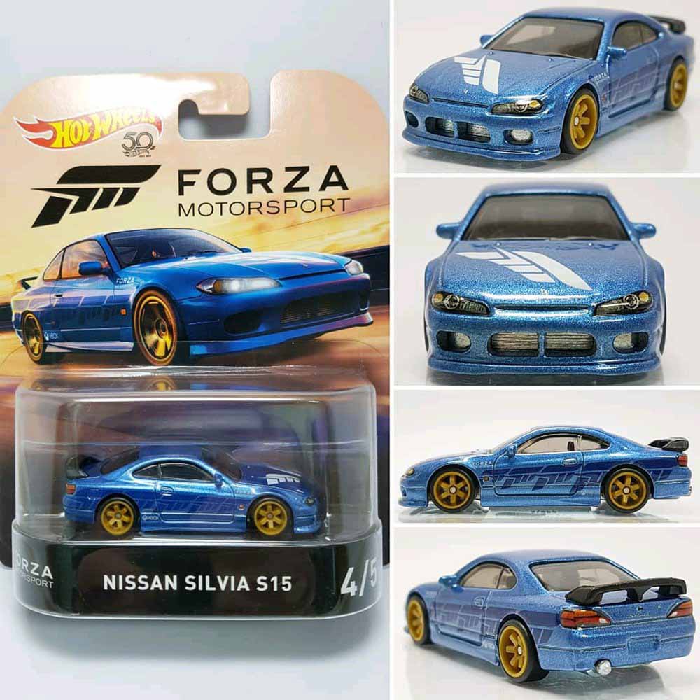 Xe mô hình Hot Wheels Nissan Silvia S15 Forza Motorsport Retro Entertainment