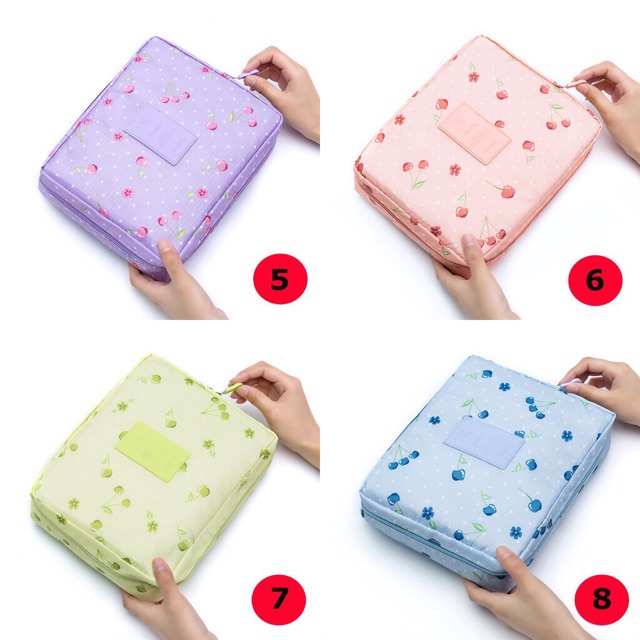 Túi đựng mỹ phẩm nhiều màu ( giao ngẫu nhiên màu)