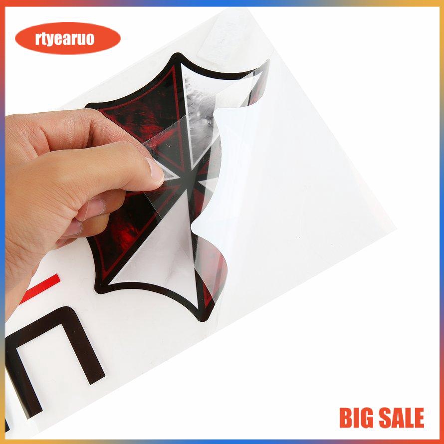 Sticker Dán Trang Trí Xe Hơi Hình Biểu Tượng Umbrella Corporation Chống Thấm Nước