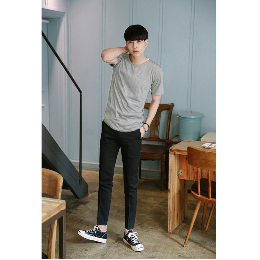 Áo Thun Longtee lai Bầu basic xám