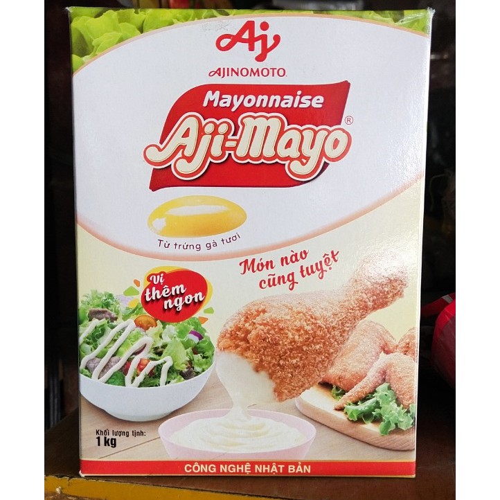 Sốt Mayonnaise Aji-Mayo Ajinomoto hộp 1kg