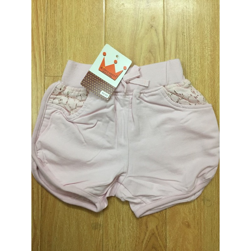 Mã 3004 quần short , quần đùi màu hồng nhạt của Aosta Betty cho bé gái