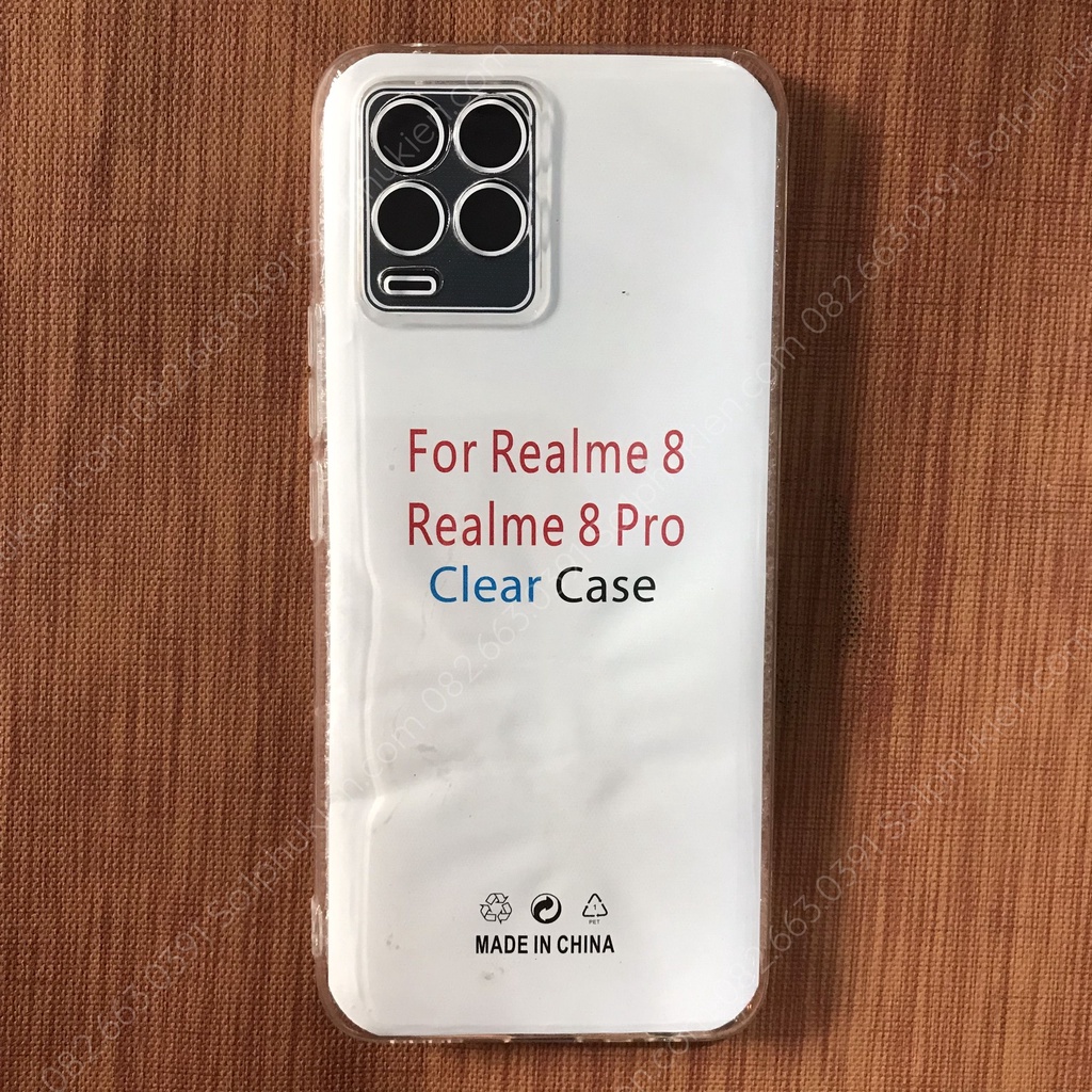 Ốp lưng Realme 8 / 8 pro dẻo trong suốt, có viền bảo vệ cam bền đẹp