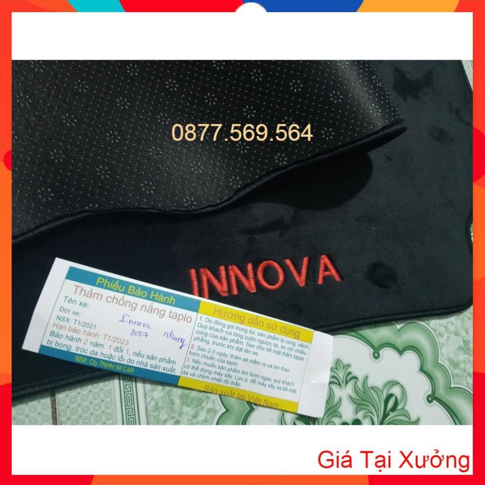 GIÁ XƯỞNG-THẢM TAPLO TOYOTA INNOVA (2008-2016)-(2017-2021)-DA VÂN CARBON-NHUNG LÔNG CỪU