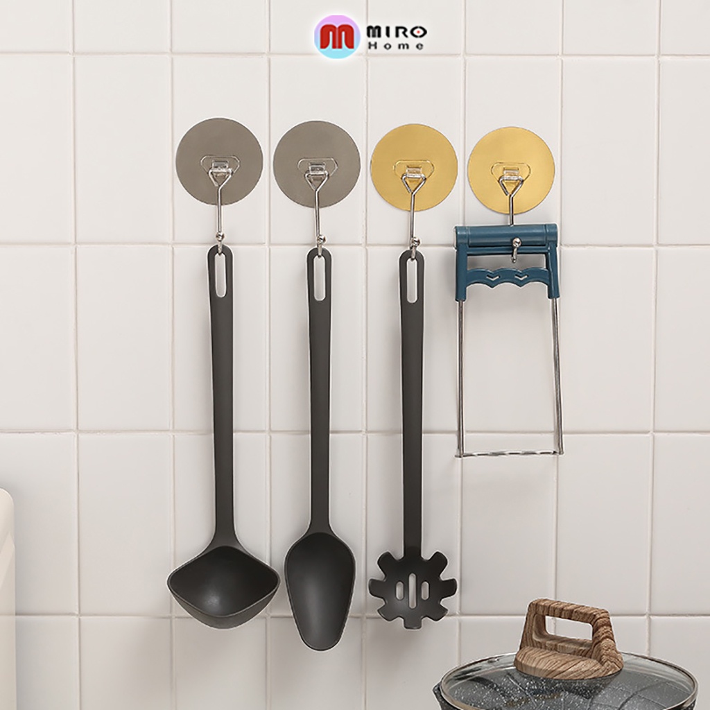 Móc dán tường siêu dính trong suốt chịu lực tốt, móc dính tường kích thước 7x7x10 cm MIROHOME- MD1