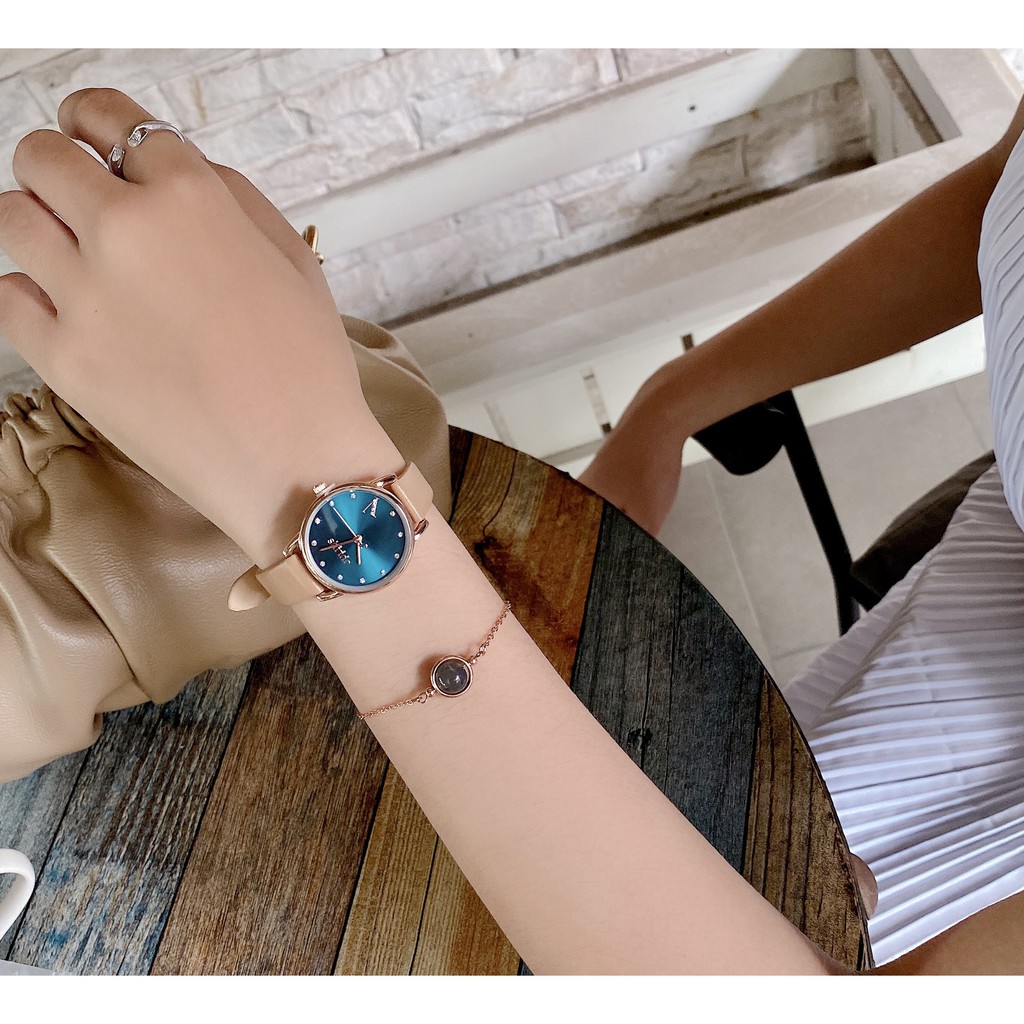 Đồng hồ nữ Julius JA-1307 dây da | Julius Official