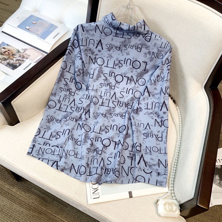 Áo Sơ Mi Nữ Dài Tay In Chữ Graffiti Thời Trang Hàn Quốc Mới