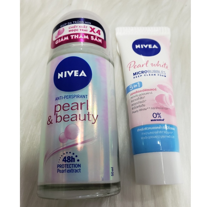 Lăn Khử Mùi Ngọc Trai Sáng Mịn Nivea Pearl & Beauty 50ml