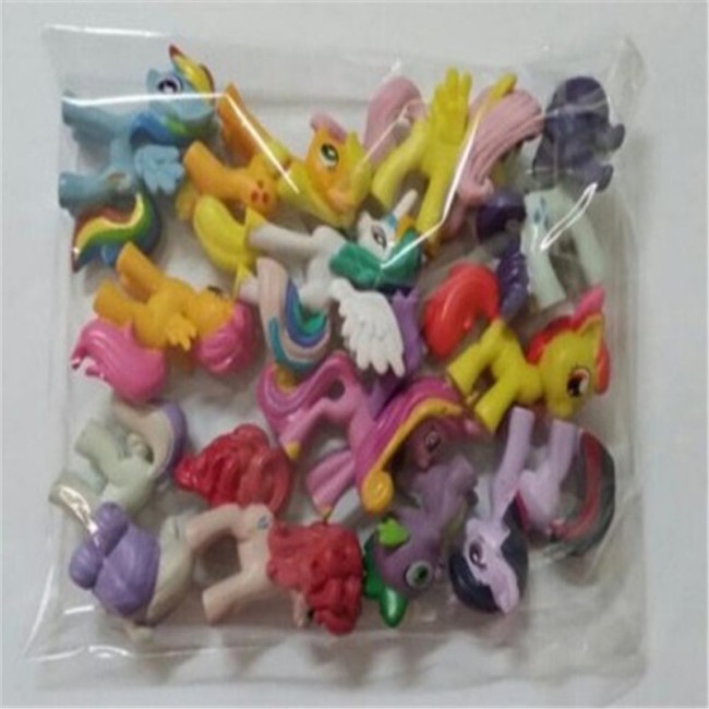 Win8Fong NEW My Little Pony Cake Toppers Cupcake 12 piece Set Toys Figurines
