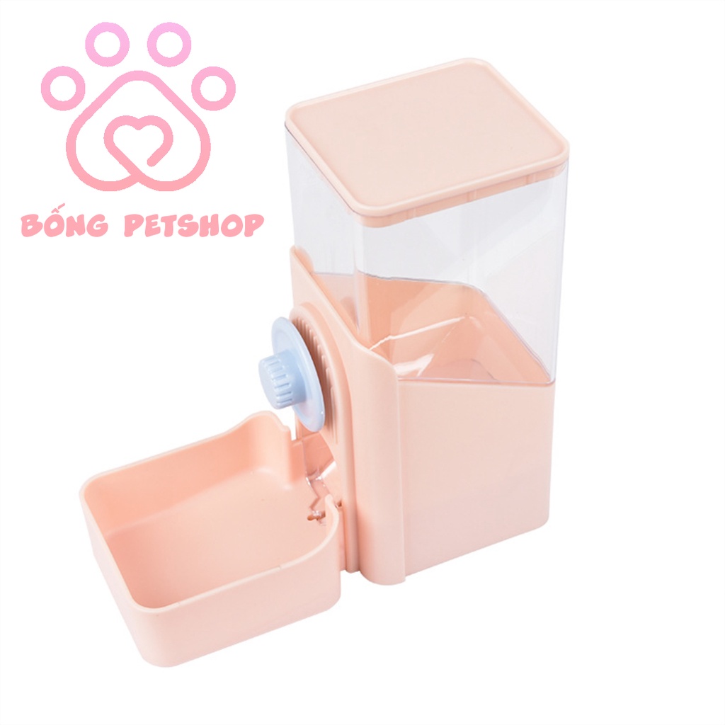 Bát ăn tự động cho chó mèo - Bình hạt tự động treo lồng - Khay đựng thức ăn gắn lồng tiện lợi