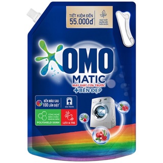 NƯỚC GIẶT OMO MATIC BỀN ĐẸP CỬA TRƯỚC LỰU TRE 2KG