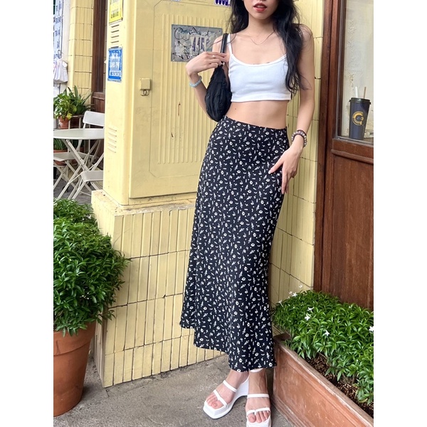 HINWORKSHOP | Chân váy đuôi cá Floral Long Skirt