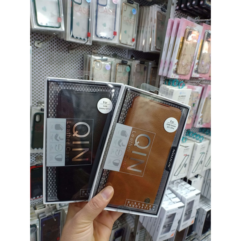 Bao da Samsung Galaxy S21, S21 Plus, S21 Ultra hiệu Nillkin QIN Leather case có ngăn để thẻ ( Chính Hãng ) | BigBuy360 - bigbuy360.vn