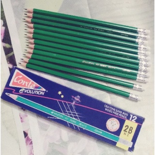 1 cây bút chì 2B xanh, viết chì xanh